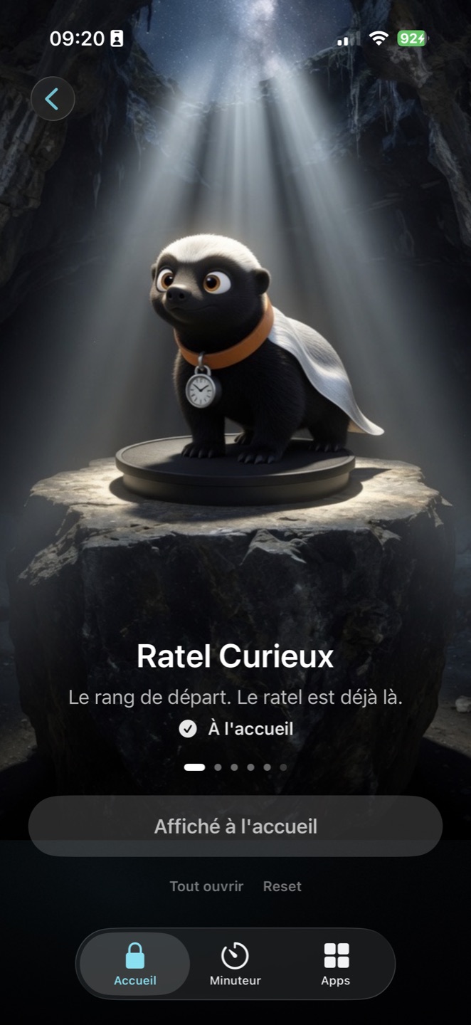 Le rang Ratel Curieux, sur son rocher.